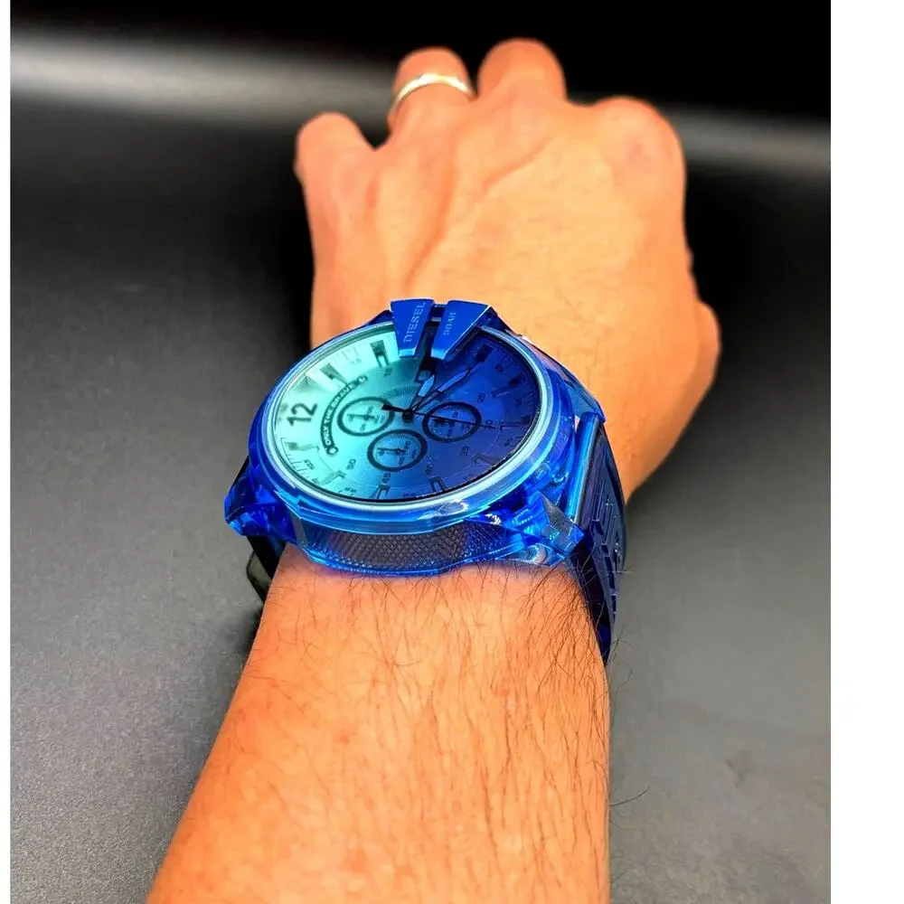 Diesel Mega Chief DZ4531 51mm Blue Gradient Chronograph Men’s Watch